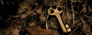 skeleton-key-surrounded-by-dry-leaves